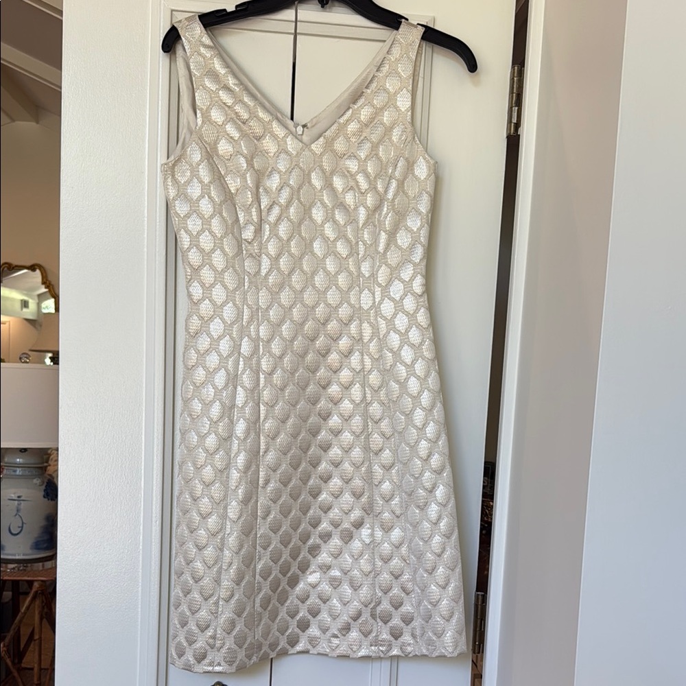 Elegant cream cocktail dress